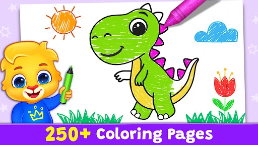 Gameplay screenshot 1 from Coloring Games: Color & Paint - Educational game